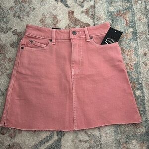 RVCA pink mini skirt